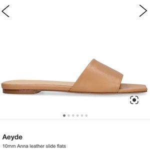 Aeyde Anna 10mm Leather Slide Flats